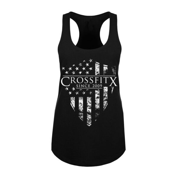 SHIELD FLAG - WOMEN'S FITTED TANK TOP - $BACHGR$ Thumbnail